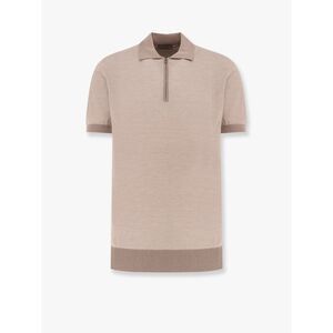 Corneliani Men Striped Cotton And Silk Polo Shirt